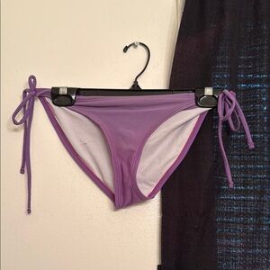 Purple Bikini Bottom with Side Ties